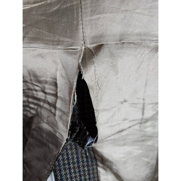 Lauren Ralph Lauren Mens LambsWool Blazer Jacket Houndstooth 42L Multi Color - Picture 7 of 12